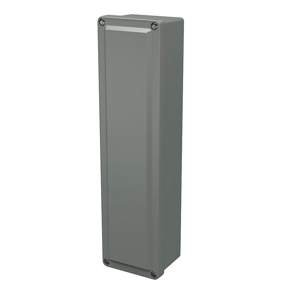 Enclosure: 14 x 3 x 2in, wall mount, fiberglass reinforced