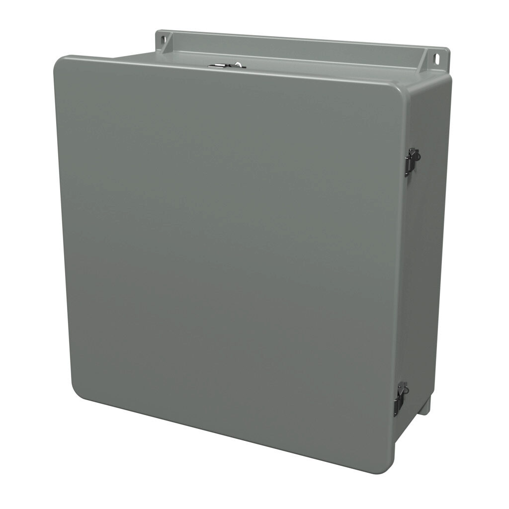 Enclosure: 24 x 24 x 10in, wall mount, fiberglass reinforced