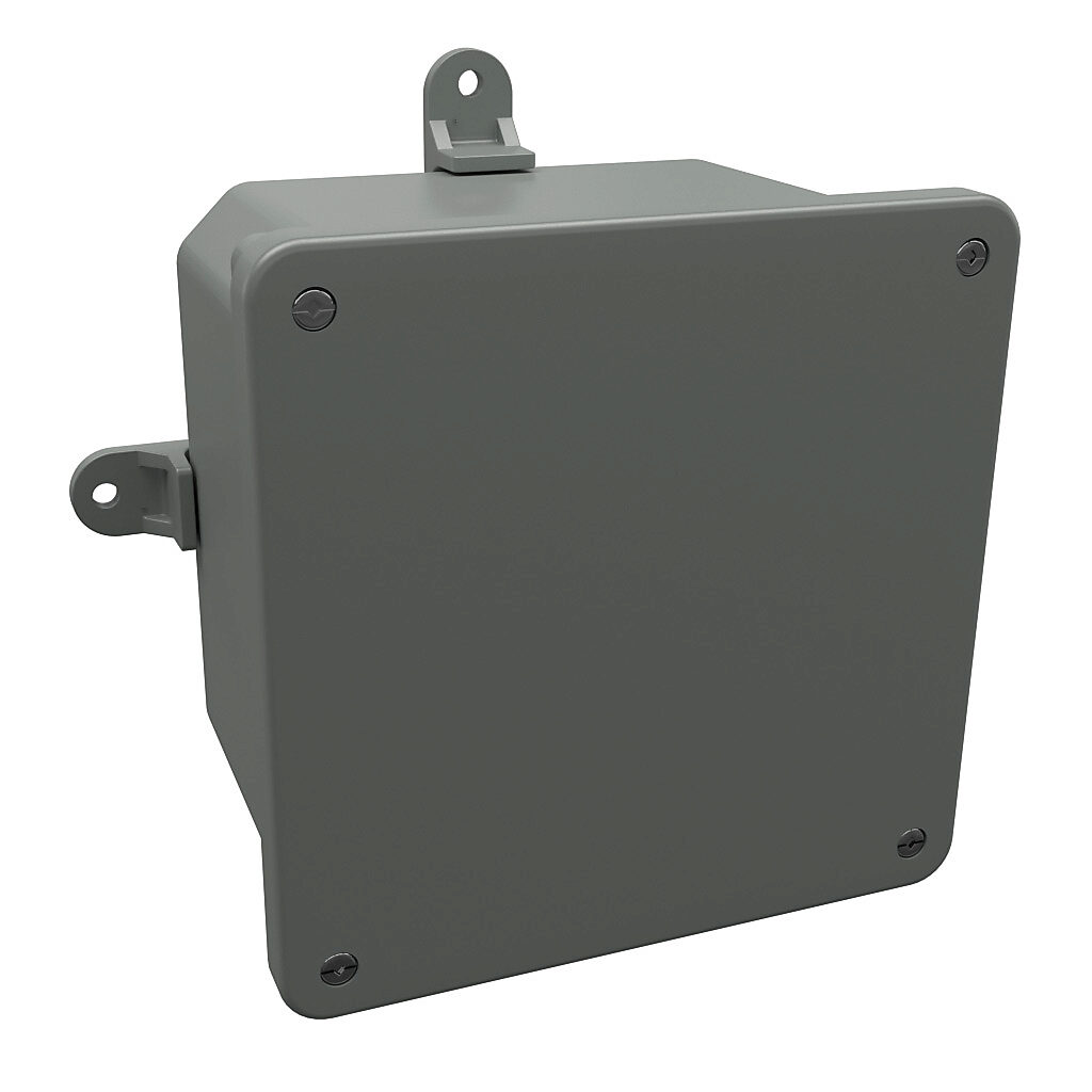 Enclosure: 6 x 6 x 4in, wall mount, PVC (PN# J664PVC