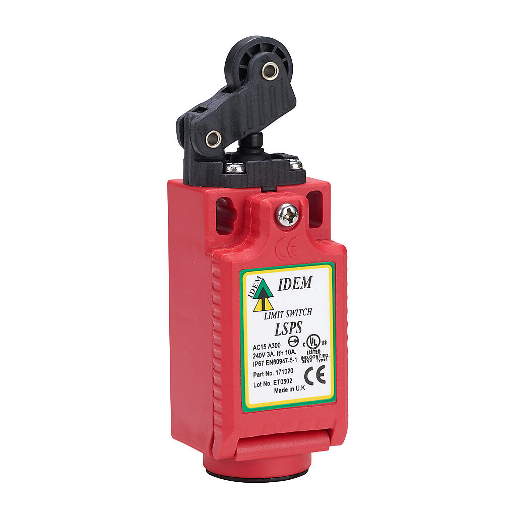 Safety Limit Switch: hinge lever with polyester roller (PN# LSPS