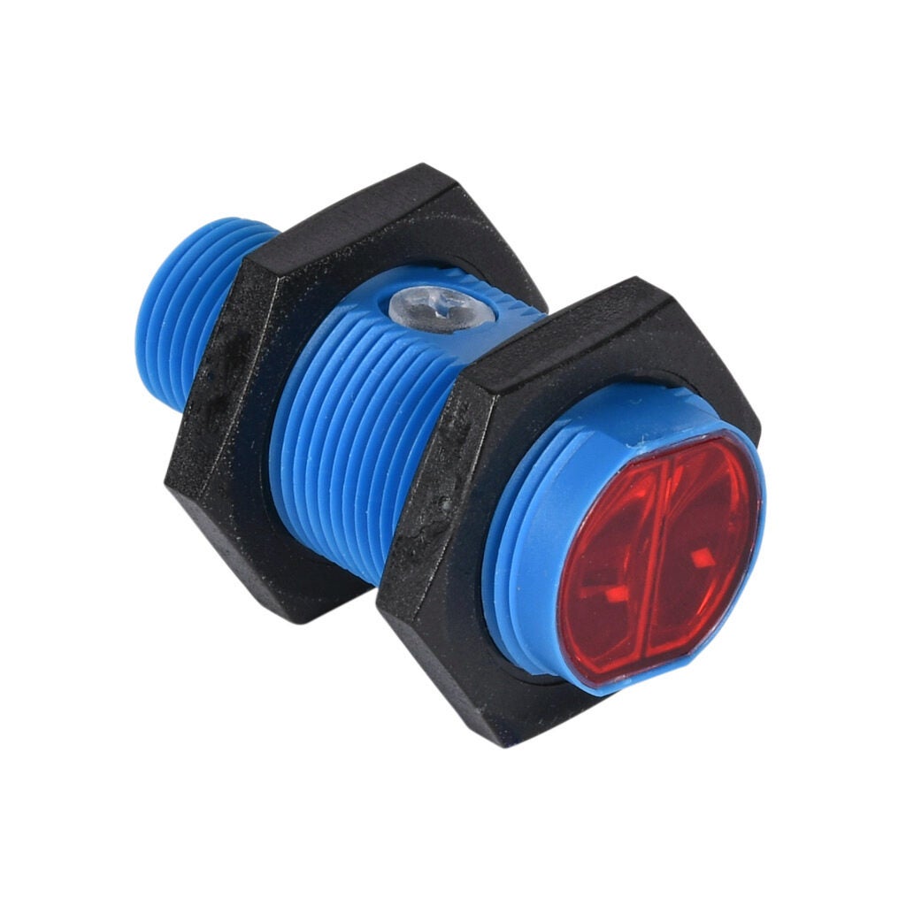 Tubular photo sensor: 3-1200mm range, diffuse (PN# LTR-M18PA-PMS