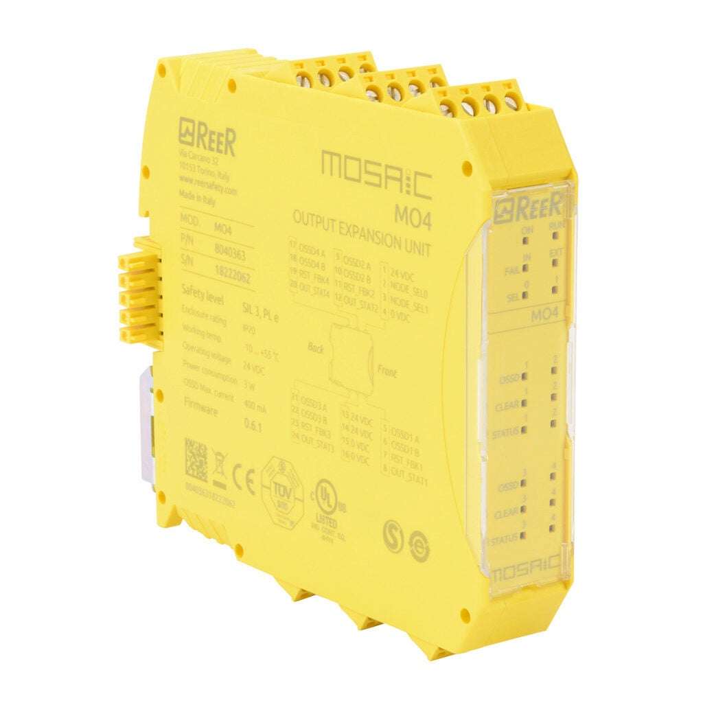 Safety Expansion Module: (4) pair OSSD safety output(s), for
