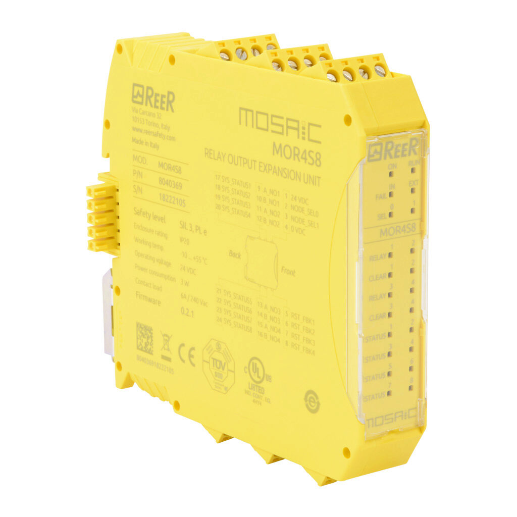 Safety Expansion Module: (4) N.O. safety output(s), for MOSAIC-M1