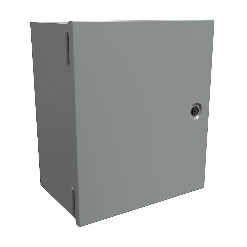 Enclosure: 14 x 12 x 8in, wall mount, carbon steel (PN# N1J14128