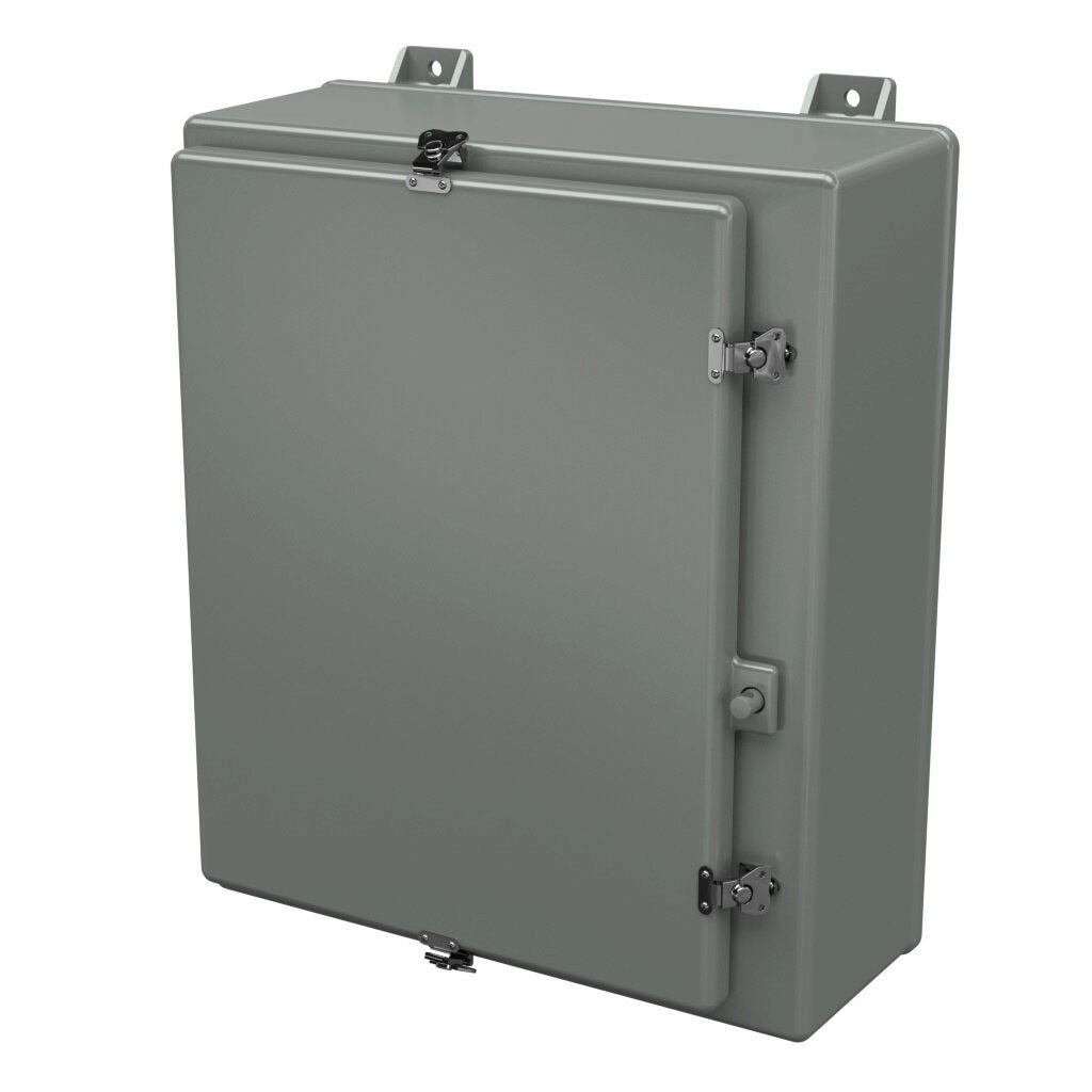Enclosure: 24 x 20 x 8in, wall mount, fiberglass reinforced