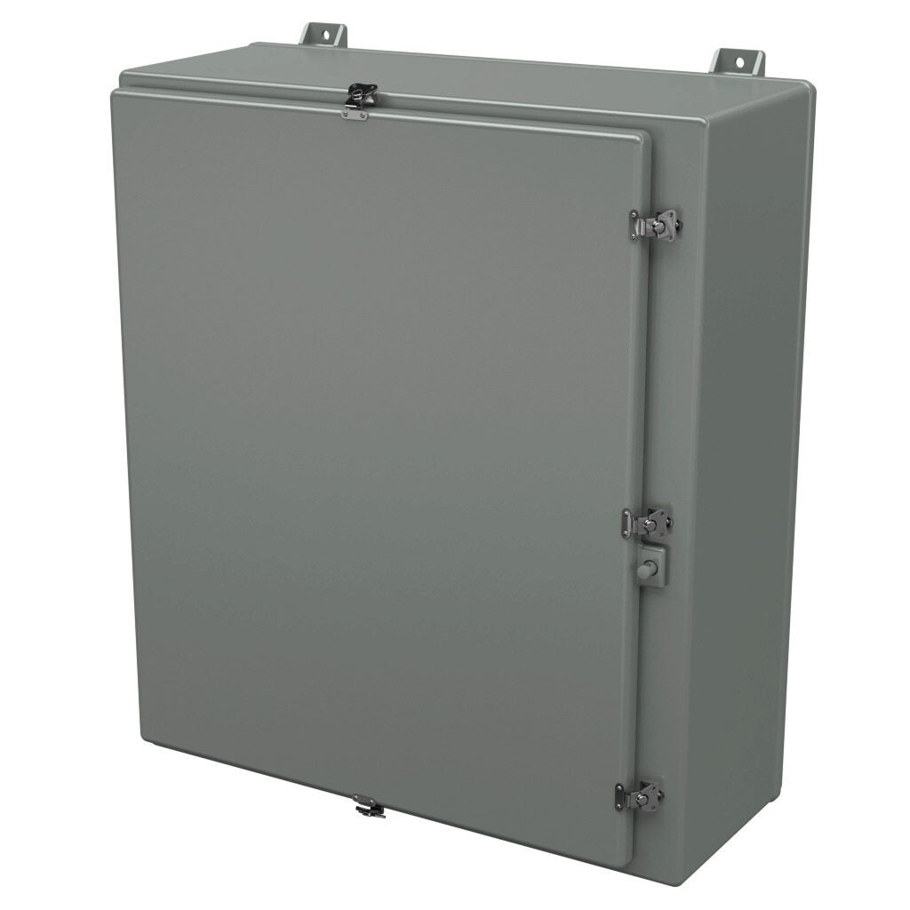 Enclosure: 36 x 30 x 12in, wall mount, fiberglass reinforced