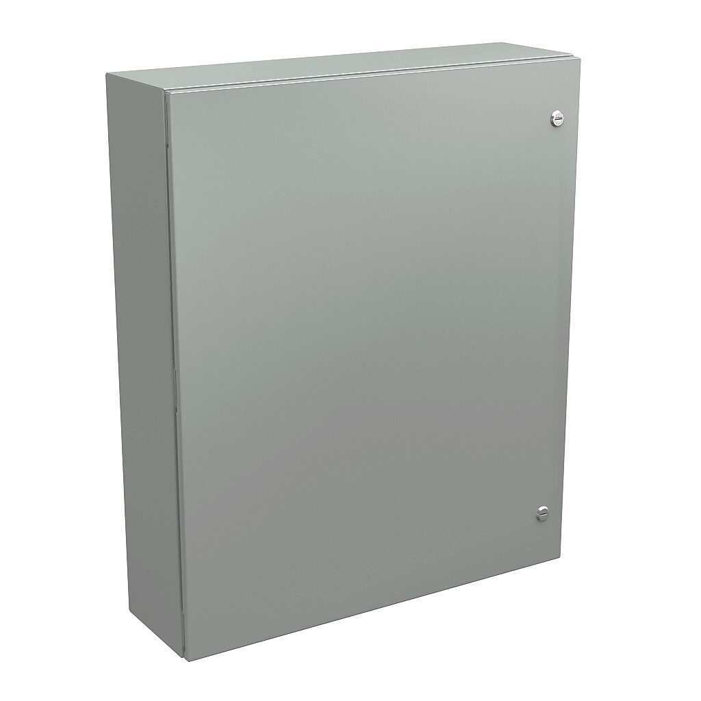 Enclosure: 36 x 30 x 8in, wall mount, carbon steel (PN