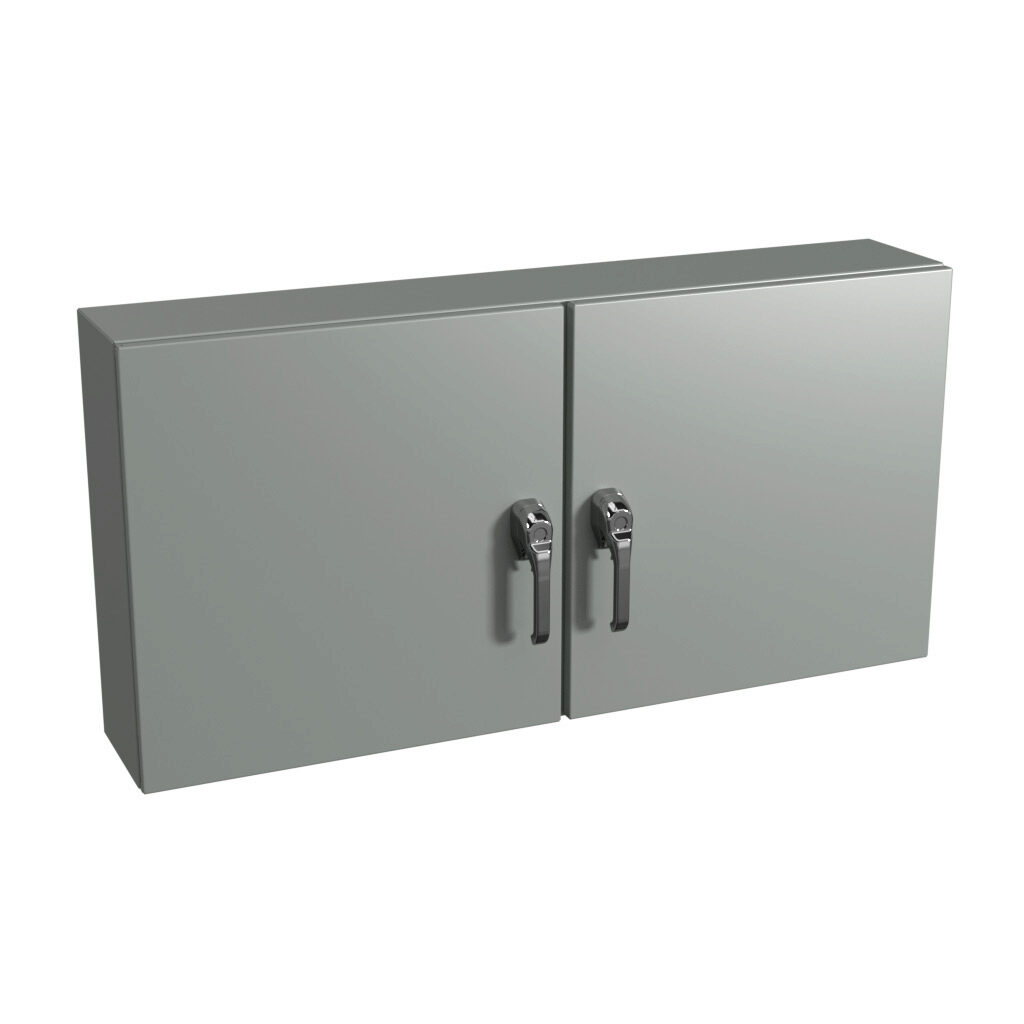 Enclosure: 24 x 42 x 8in, wall mount, carbon steel (PN