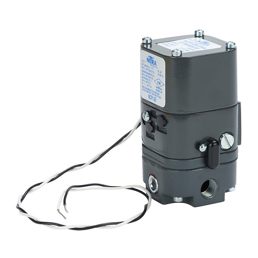 NITRA Current To Pneumatic Transducer: 4-20 mA input, 3-15 psig