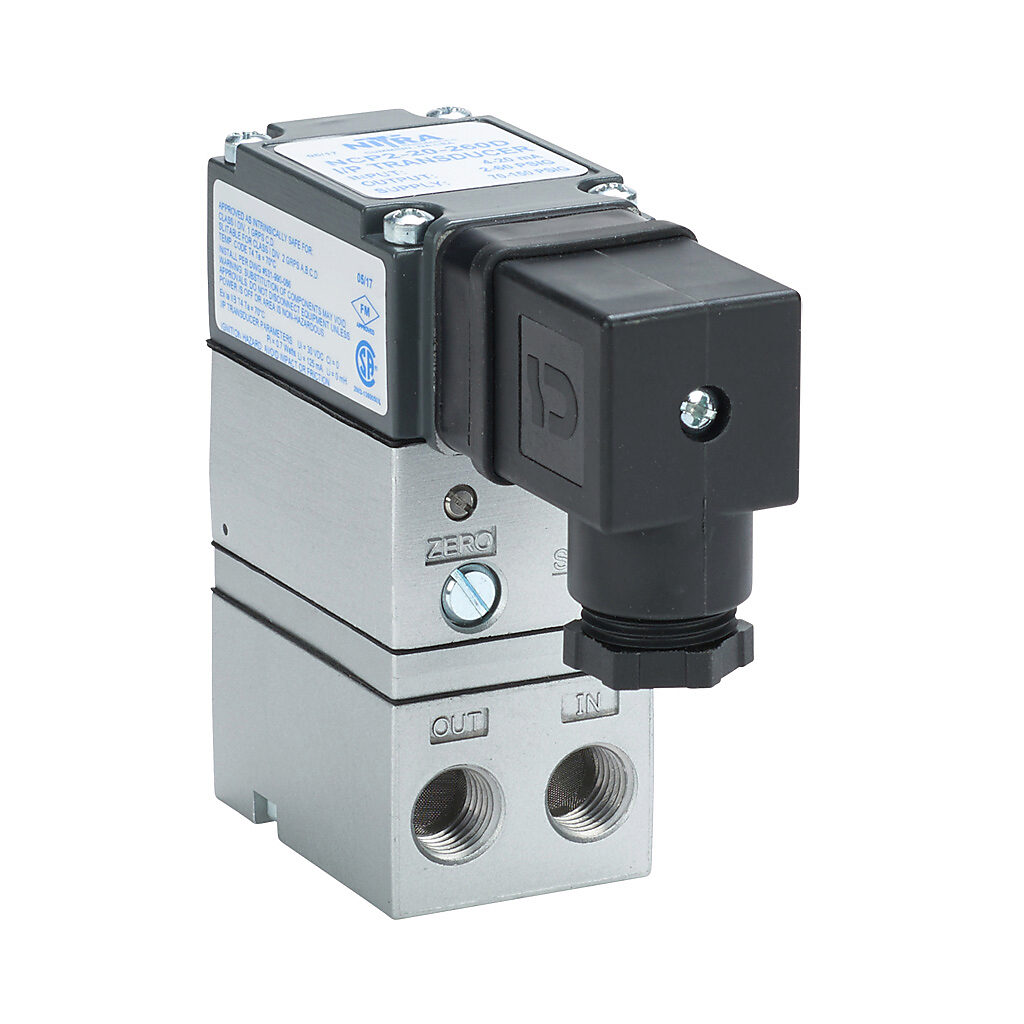 NITRA Current To Pneumatic Transducer: 4-20 mA input, 2-60 psig