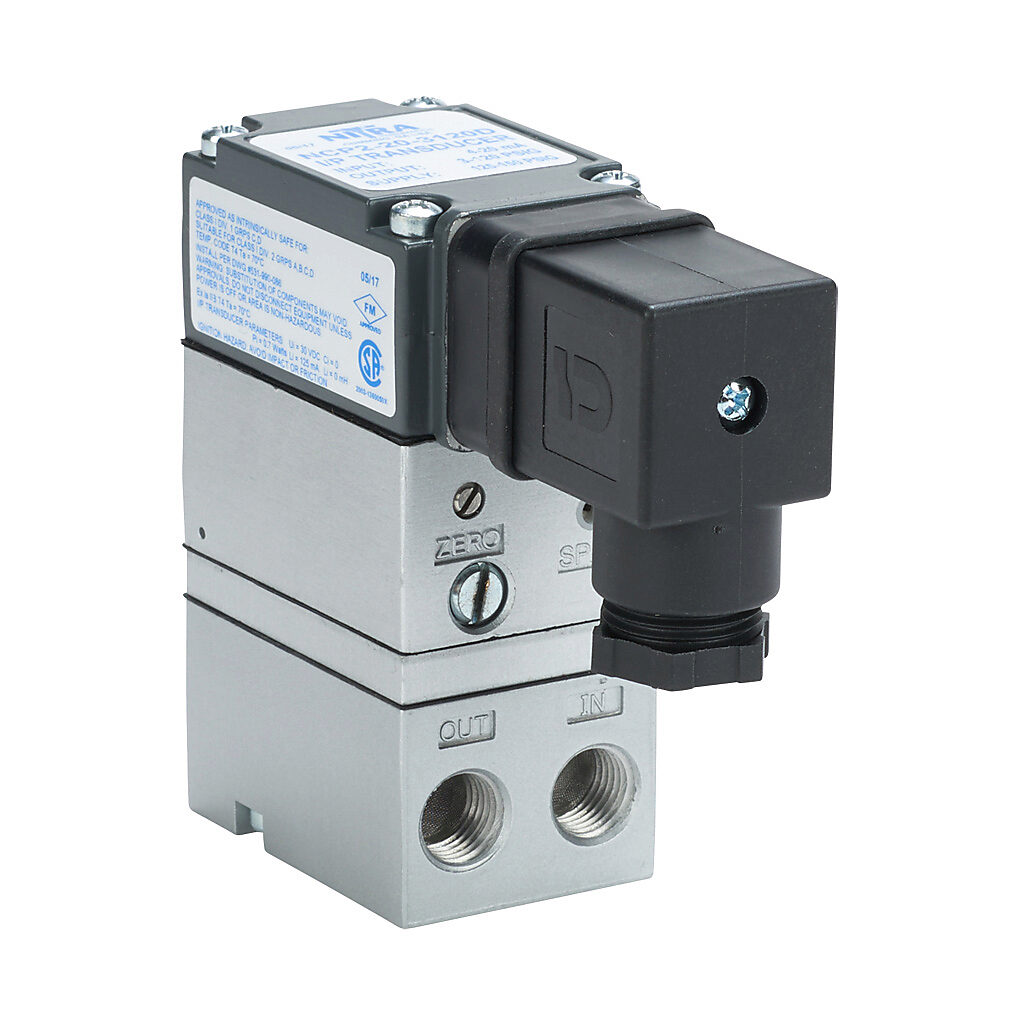 NITRA Current To Pneumatic Transducer: 4-20 mA input, 3-120 psig