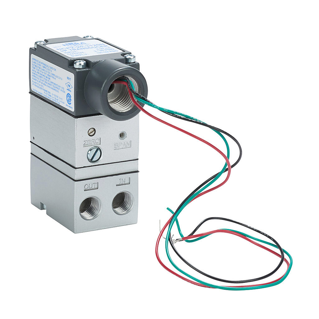 NITRA Current To Pneumatic Transducer: 4-20 mA input, 3-120 psig