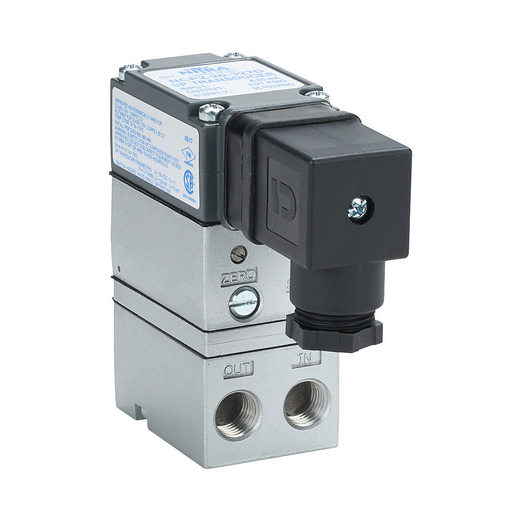 NITRA Current To Pneumatic Transducer: 4-20 mA input, 3-27 psig