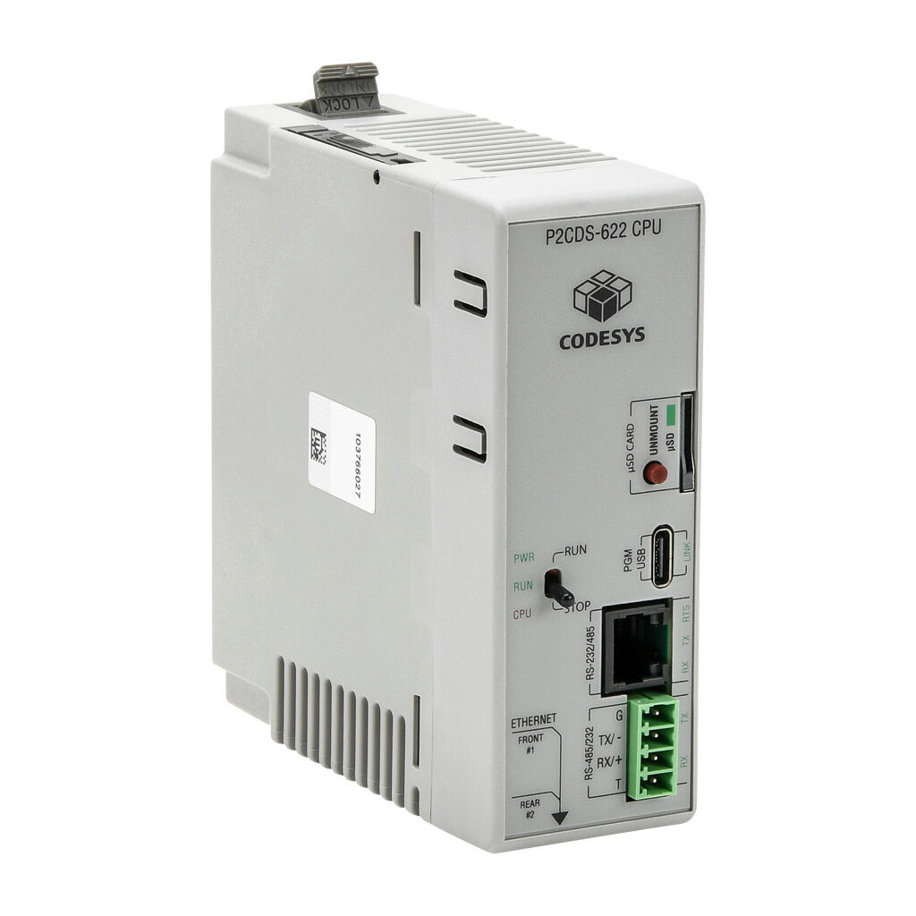 ProductivityCODESYS CPU: up to 50 MB ladder memory, Ethernet