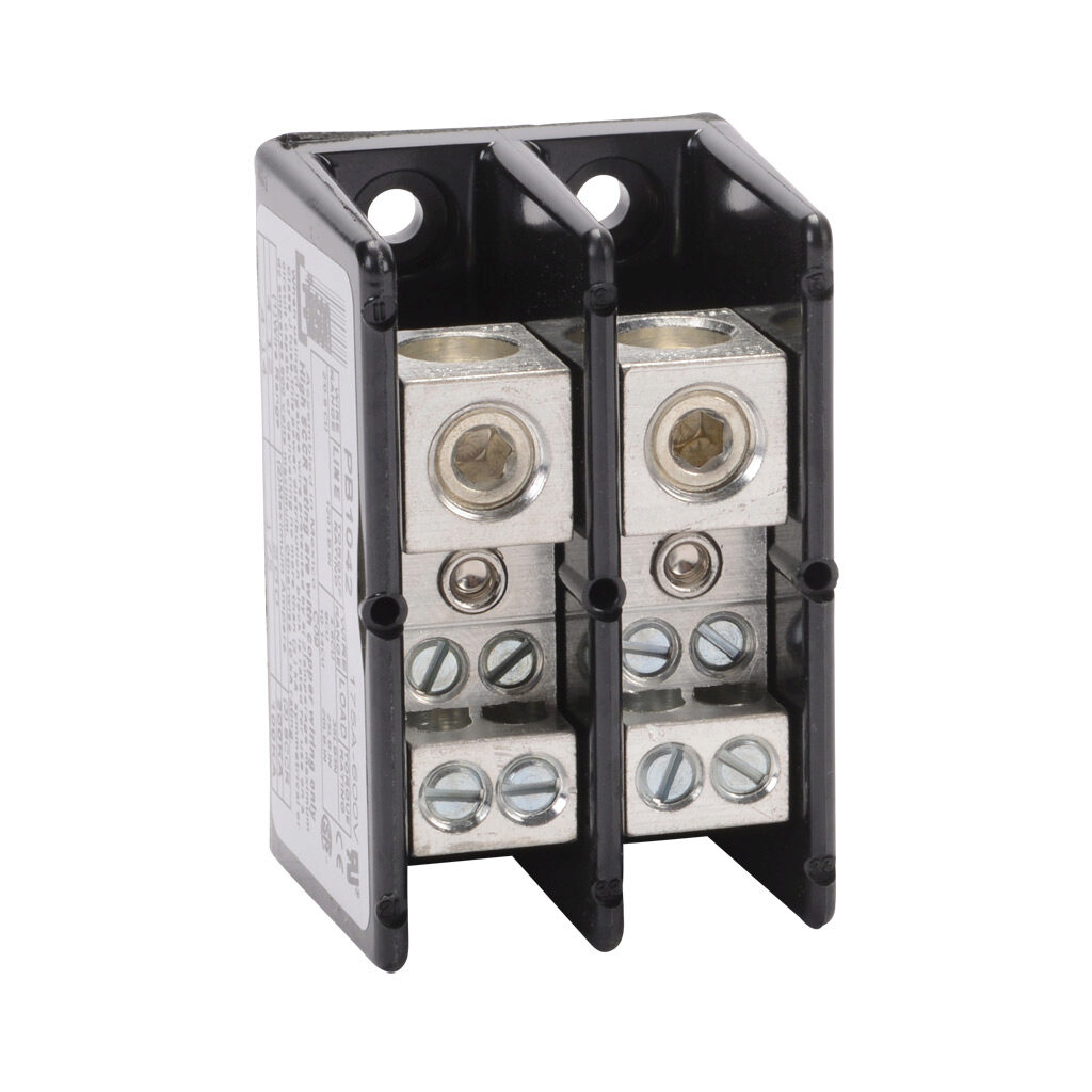 Terminal Block: open, 175A, 2-pole, UL 1059 recognized (PN# PB1042