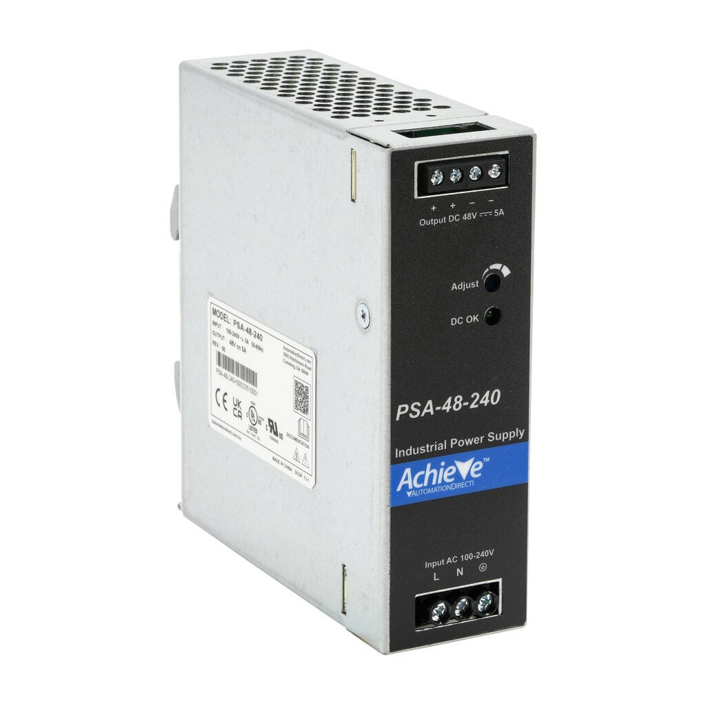 Power Supply: switching, Output: 48 VDC @ 5A/240W (adjustable) (PN