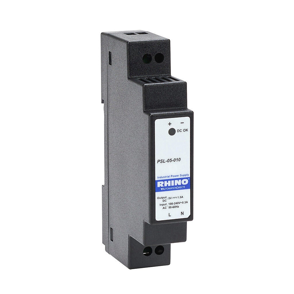 Power Supply: switching, Output: 5 VDC @ 1.5A/7.5W (PN# PSL-05-010