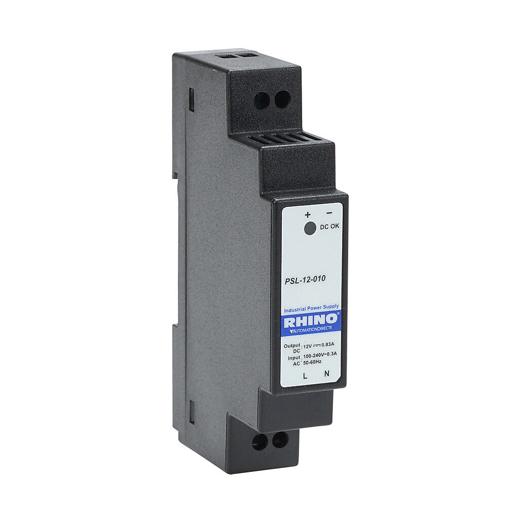Power Supply: switching, Output: 12 VDC @ 0.83A/9.96W (PN# PSL-12