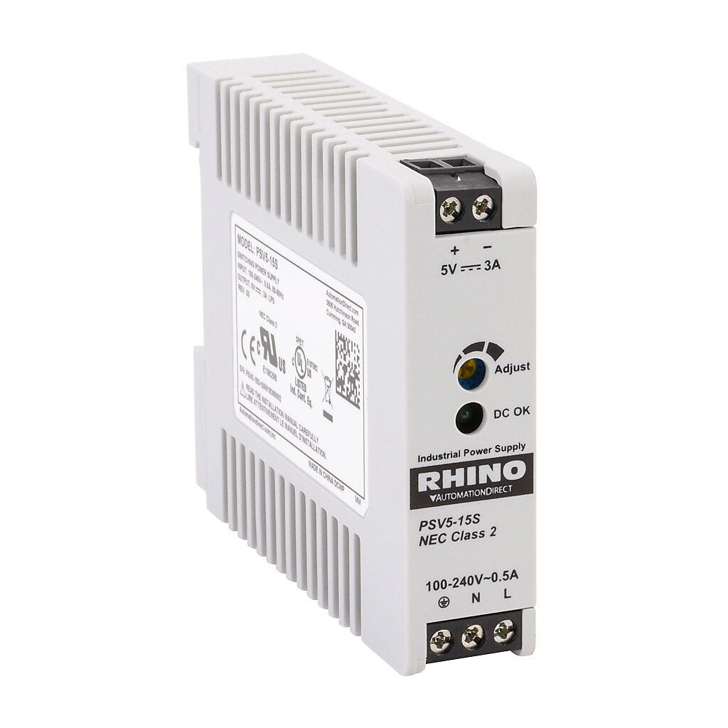 Power Supply: switching, Output: 5 VDC @ 3A/15W (adjustable) (PN