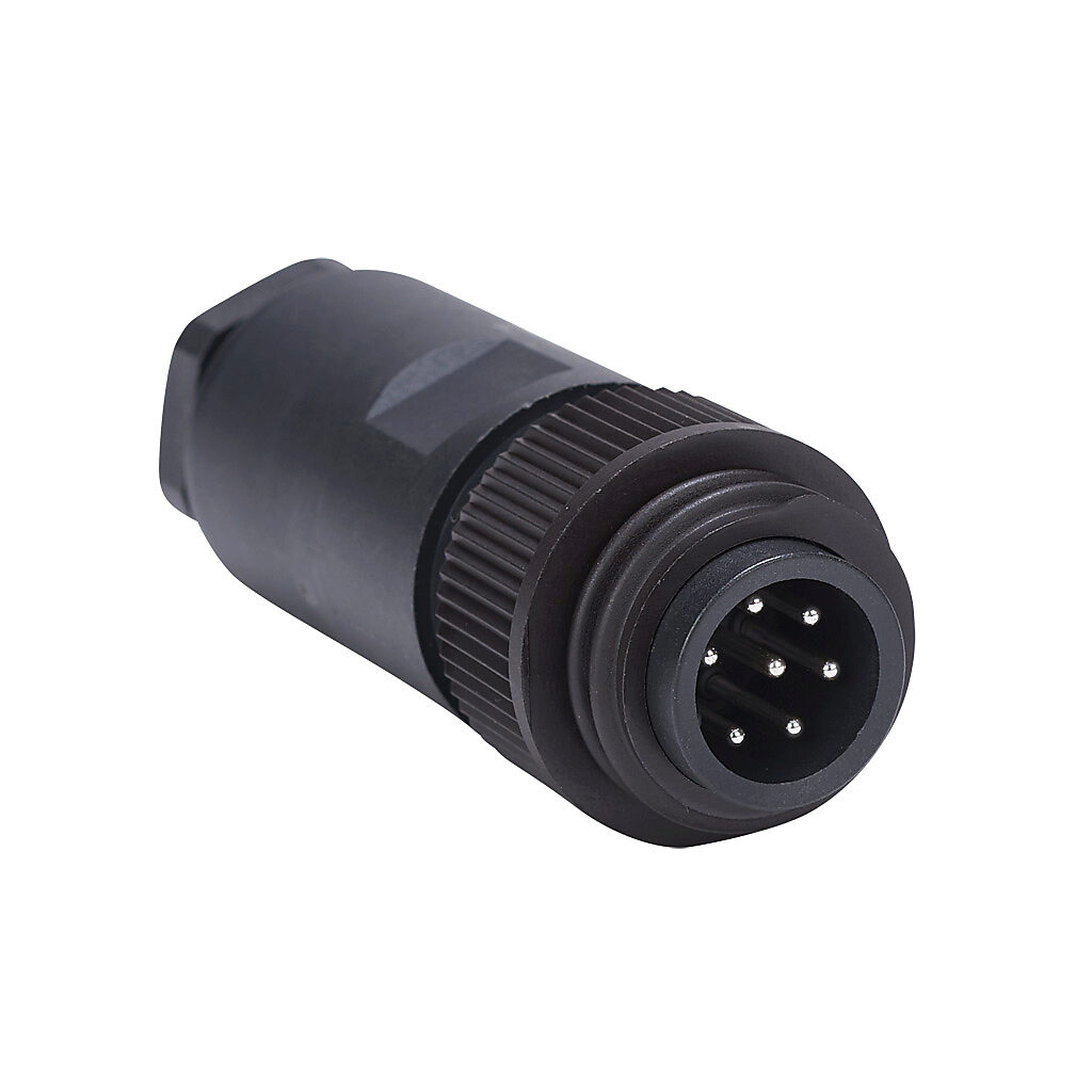 Field Wireable Connector: PG16 thread nut 7-pin male axial, 22
