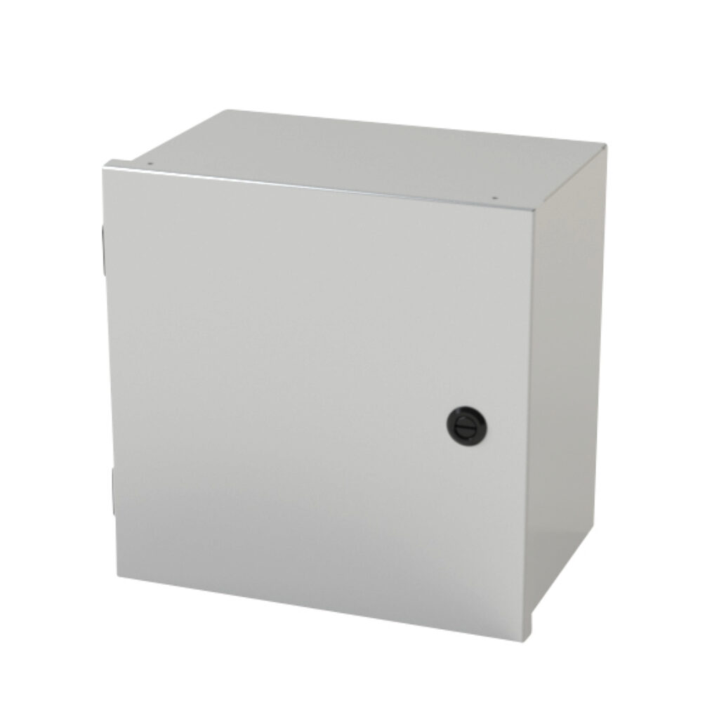 Enclosure: 12 x 12 x 8in, wall mount, carbon steel (PN# SCE