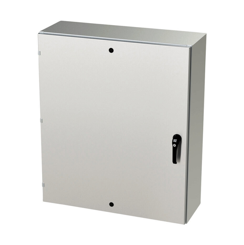 Enclosure: 42 x 36 x 12in, wall mount, 304 stainless steel (PN