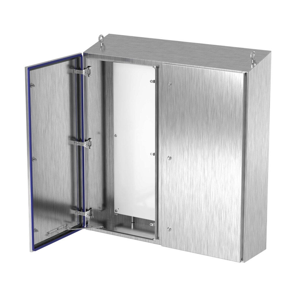 Sanitary Enclosure: 48 x 48 x 12in, freestanding, 304 stainless