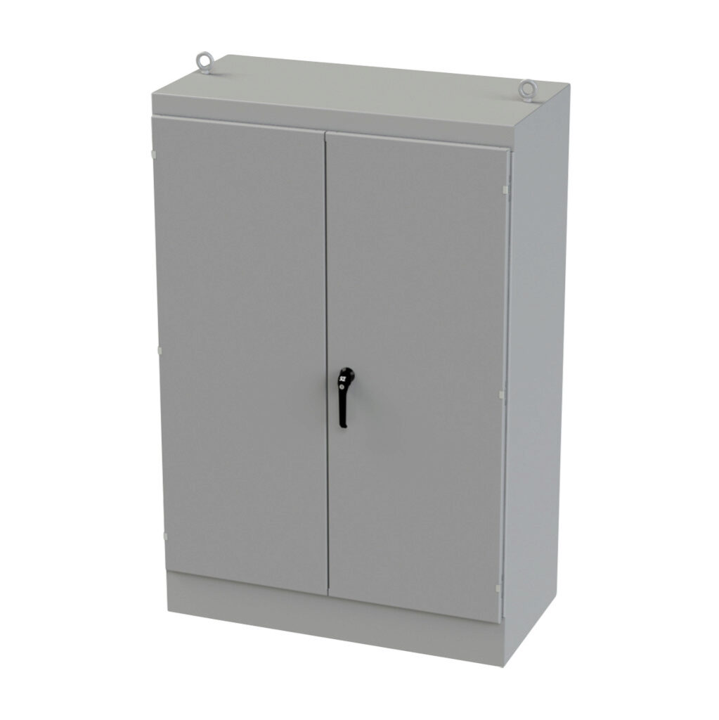 Enclosure: 72 x 48 x 24in, freestanding, carbon steel (PN# SCE