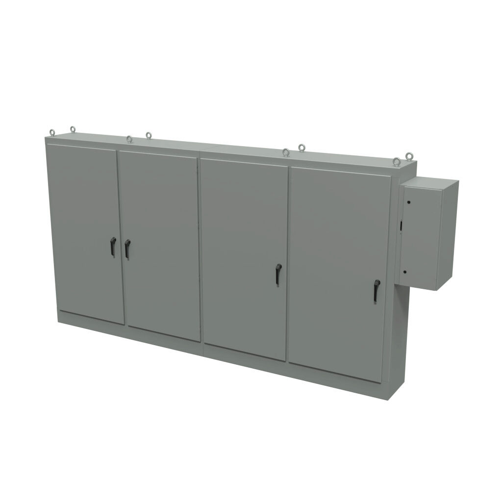 Enclosure: 84 x 158 x 18in, freestanding, carbon steel (PN# SCE