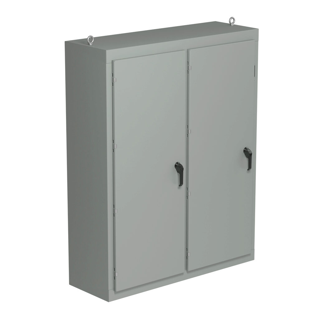 Disconnect Enclosure: 68 x 54 x 18in, freestanding, carbon steel