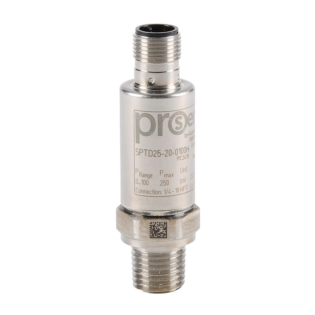 Pressure Transmitter: 0 to 100 psig, stainless steel sensing