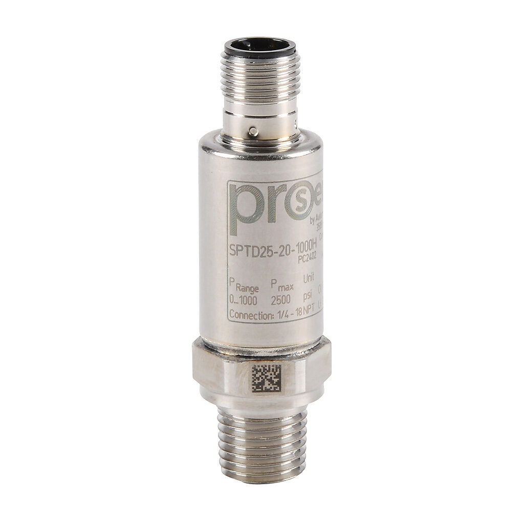 Pressure Transmitter: 0 to 1000 psig, stainless steel sensing
