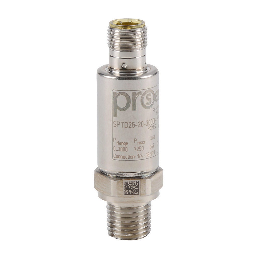 Pressure Transmitter: 0 to 3000 psig, stainless steel sensing