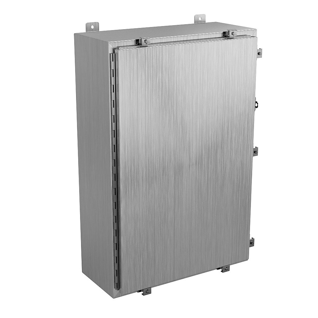 Enclosure: 36 x 24 x 10in, wall mount, 316L stainless steel (PN