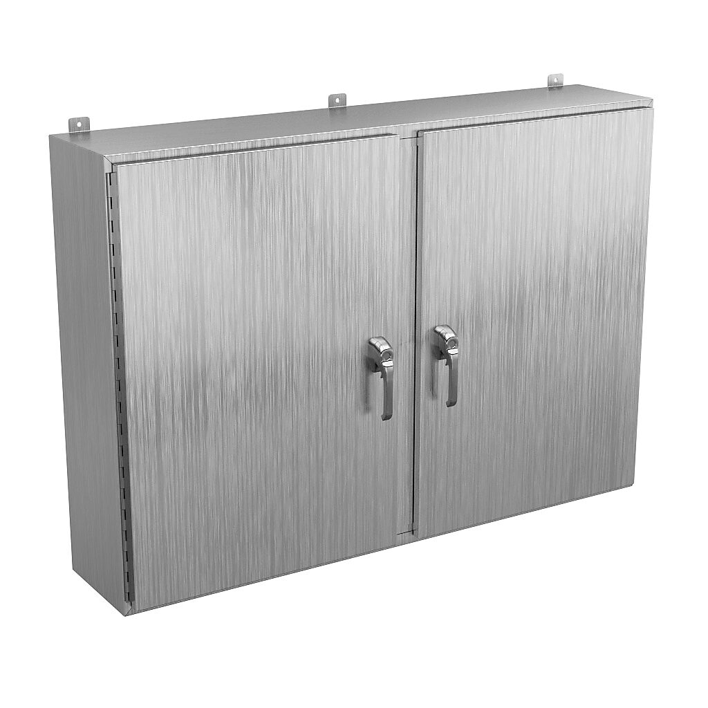 Enclosure: 42 x 60 x 12in, wall mount, 304 stainless steel (PN