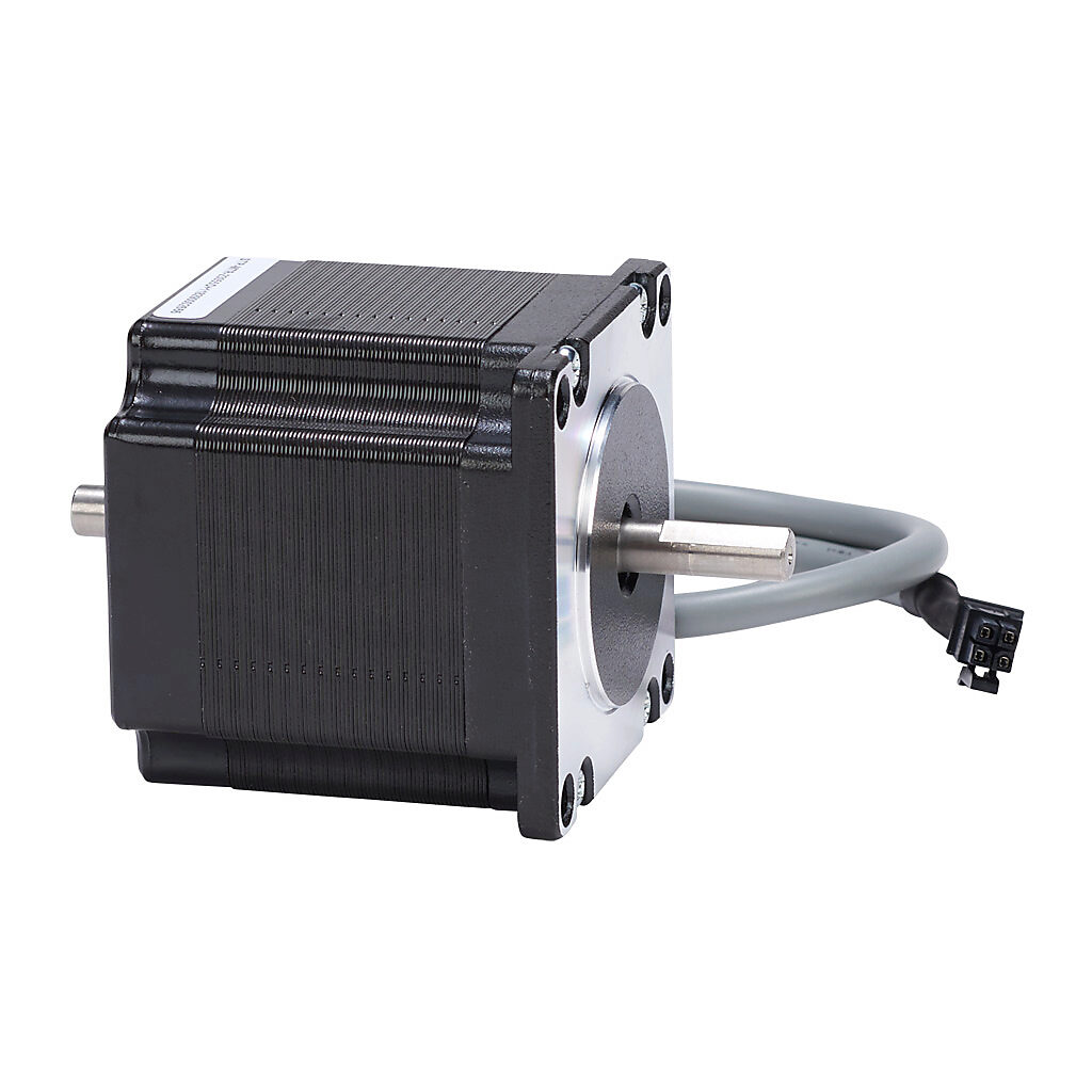 Stepper Motor: NEMA 23 frame, dual shaft, 166 oz-in holding torque (PN#  STP-MTR-23055D) | AutomationDirect