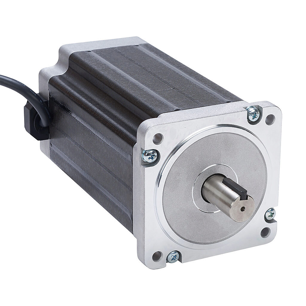 Stepper Motor: NEMA 34 frame, single shaft, 1841 oz-in holding