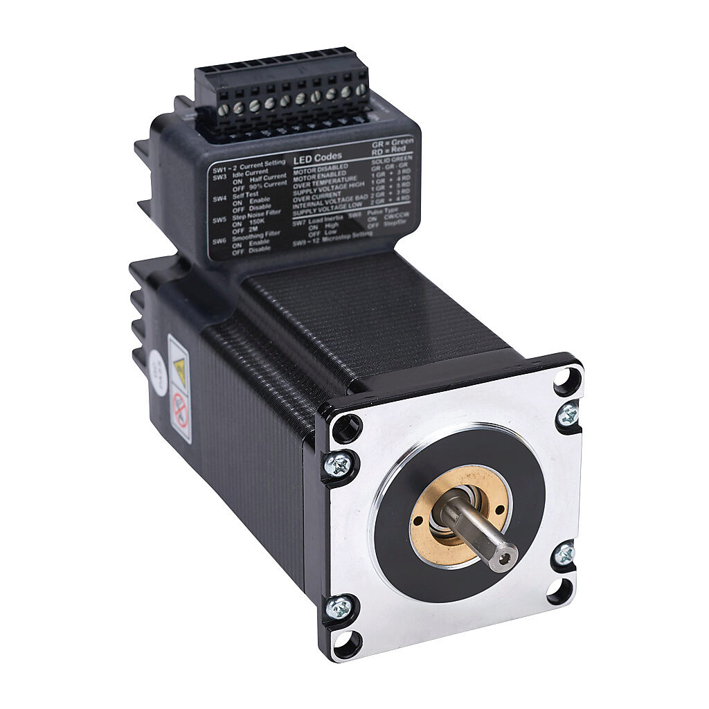 Integrated Stepper Motor/drive: NEMA 23 frame, 5A, 210 oz-in holding torque  (PN# STP-MTRD-23065) | AutomationDirect