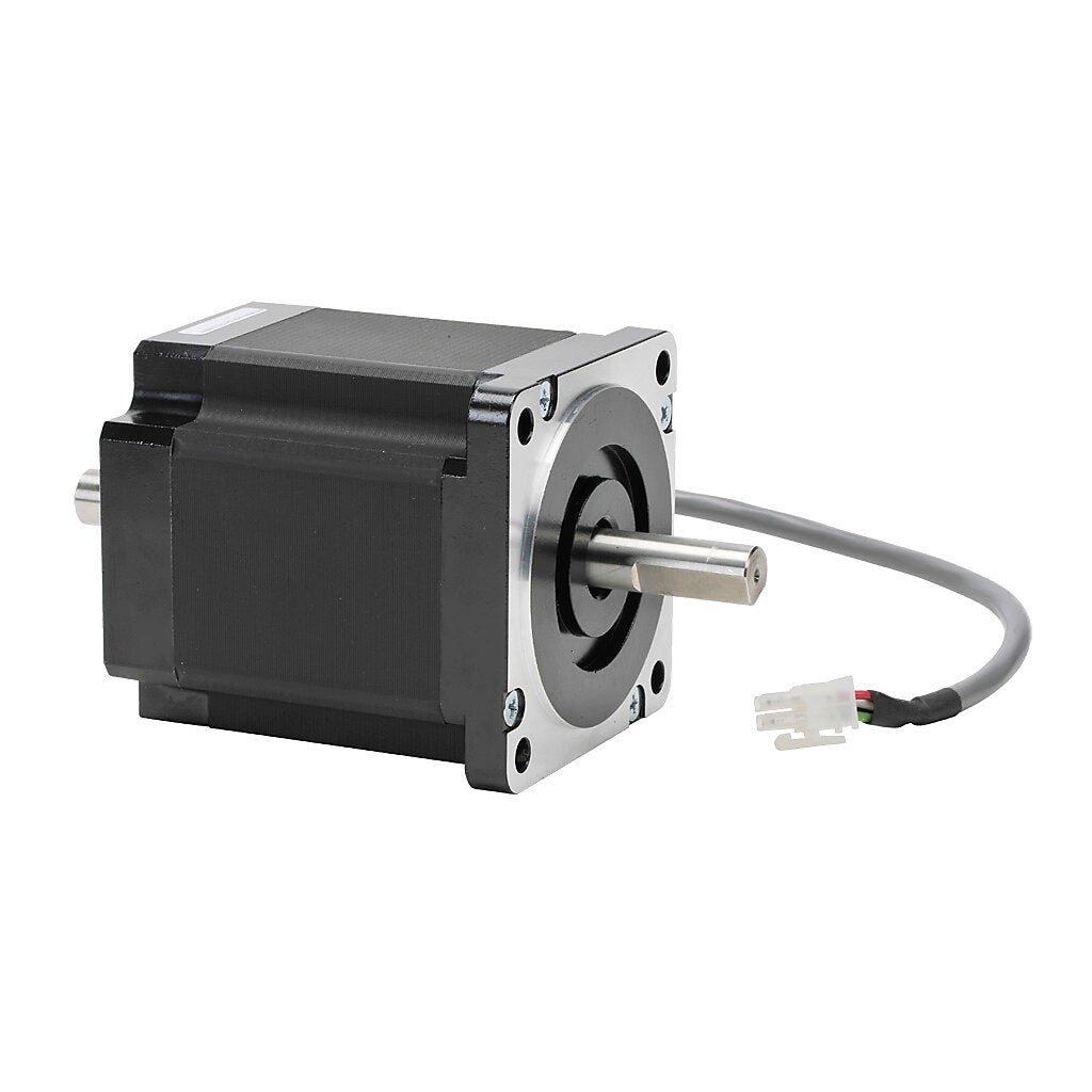 Stepper Motor: NEMA 34 frame, dual shaft, 800 oz-in holding torque