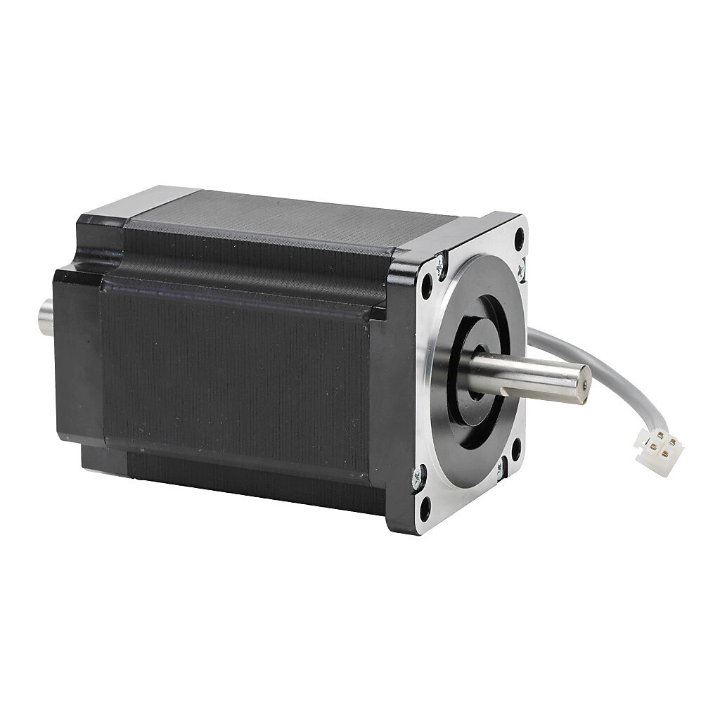 Stepper Motor: NEMA 34 frame, dual shaft, 1288 oz-in holding