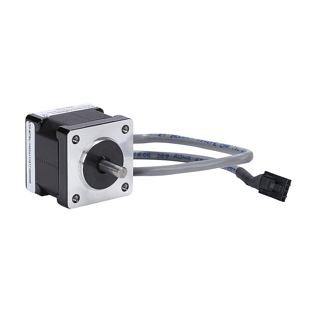 Stepper Motor: NEMA 14 frame, single shaft, 20 oz-in holding torque (PN#STP-MTRL-14034)