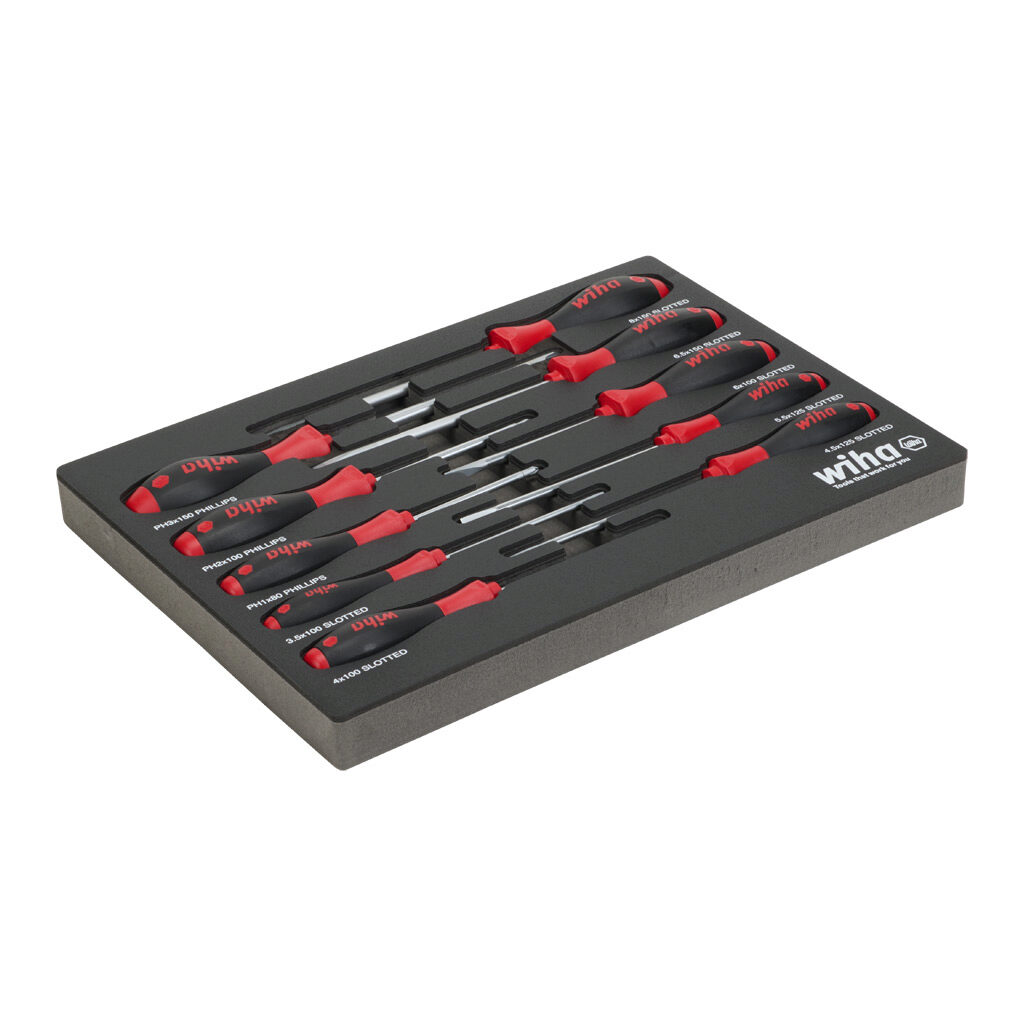 Wiha Screwdriver Set: 10 pieces (PN# WT30280) | AutomationDirect
