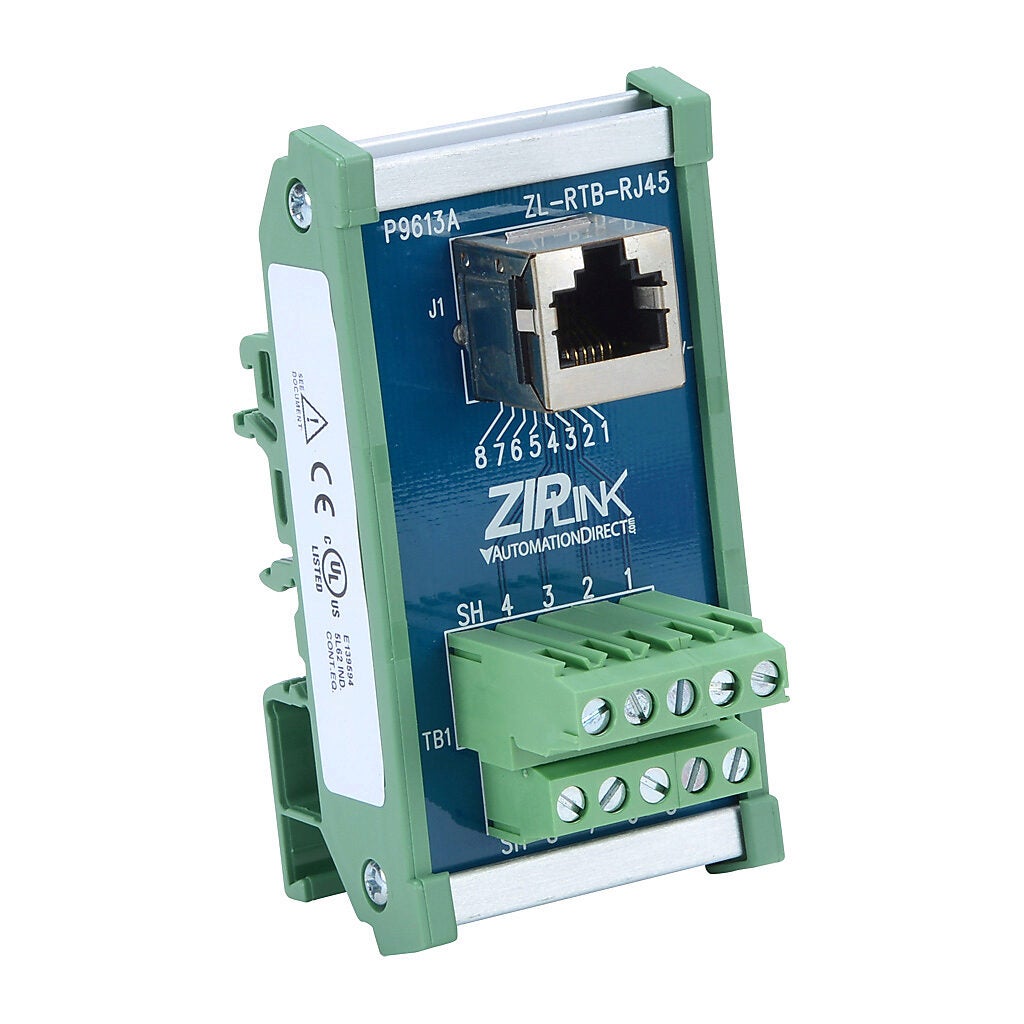 ZIPLink Feedthrough Communication Module (PN# ZL-RTB-RJ45