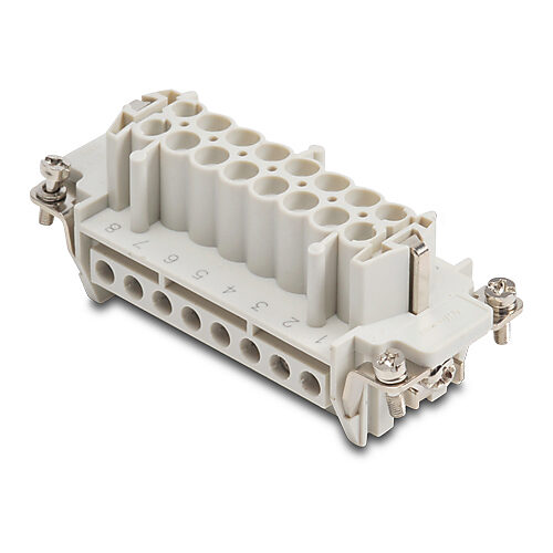 Female Insert: 16-pole, 16 amp, for ZIPport multi-wire housings