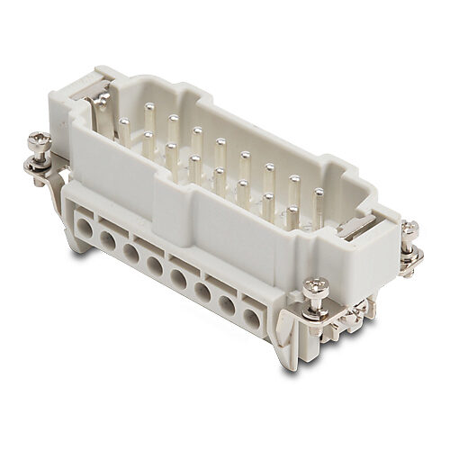 Male Insert: 16-pole, 16 amp, for ZIPport multi-wire housings (PN