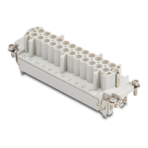 Female Insert: 24-pole, 16 amp, for ZIPport multi-wire housings