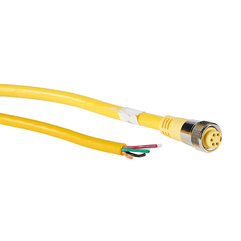 7/8in - 16 UN2 Thread Nut 5-pin Female Axial to Pigtail Cable