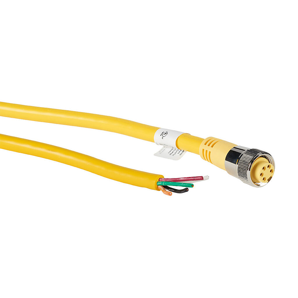 7/8in - 16 UN2 Thread Nut 5-pin Female Axial to Pigtail Cable