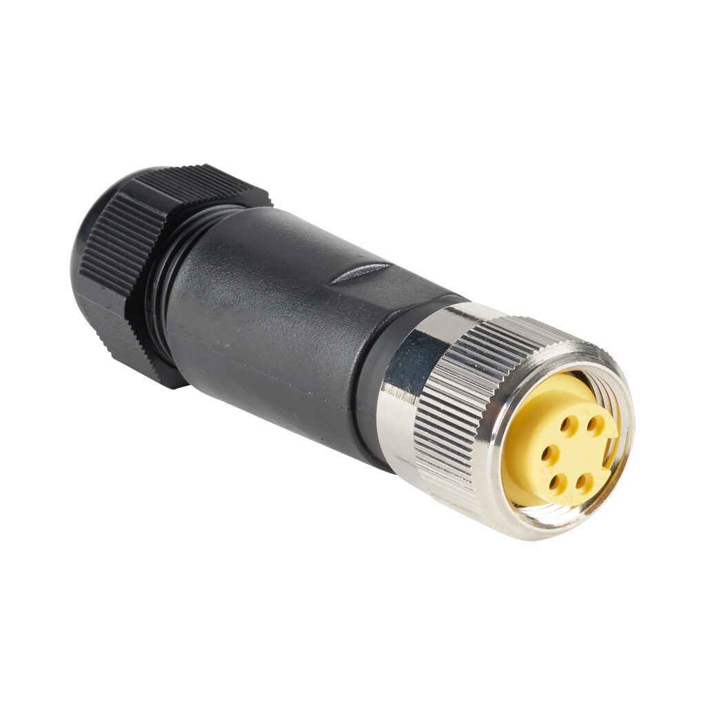 フリージング Connector: 7/8in - 16 UN2 thread nut 5-pin female axial, 22-14 AWG