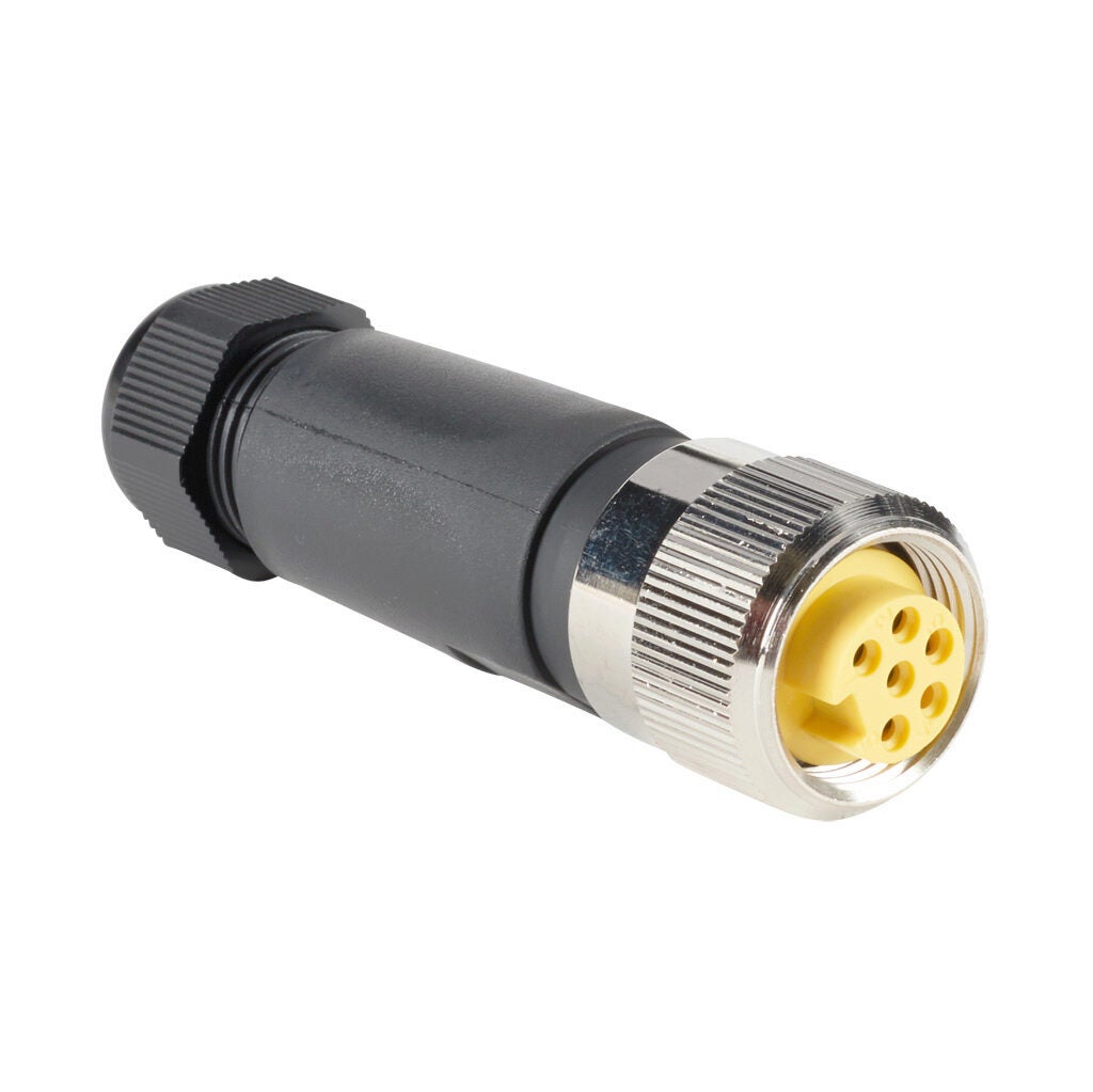 Fenanopart リンク Connector: 7/8in - 16 UN2 thread nut 6-pin female axial, 22-16 AWG